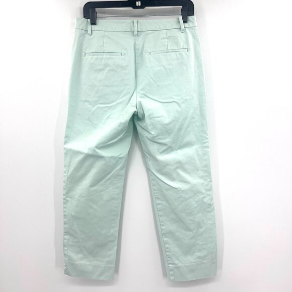 Ann Taylor Aqua Cropped Ankle Cotton Blend Pants Women's Size 4 - Picture 5 of 7